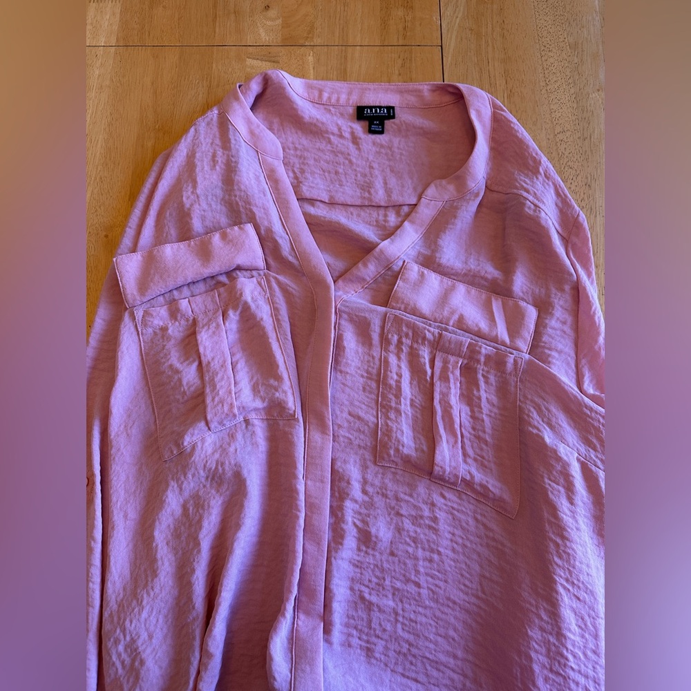 A.N.A  Pink sheer Women's Top